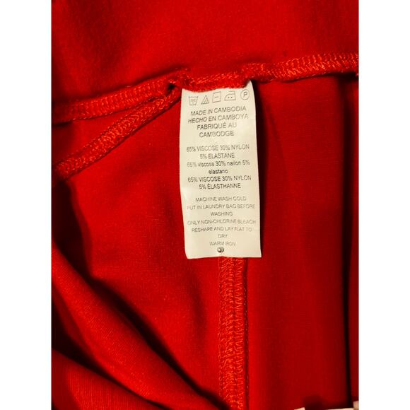 Michael Kors Red Pull-On Stretch Pants – Women’s Size XL / 14–16 - Picture 5 of 8